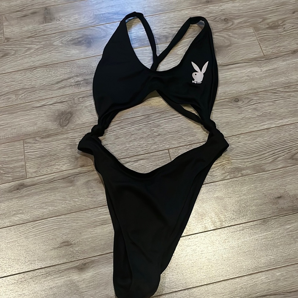 Playboy cut out one piece bikini